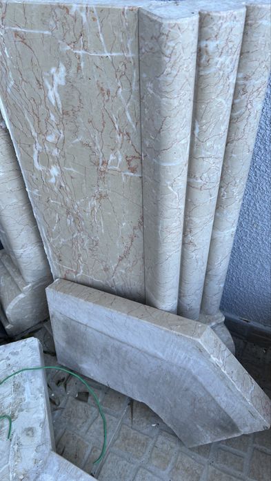 Fachada de lareira pedra marmore