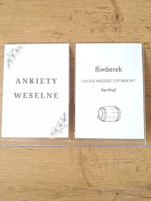 Stojaki akrylowe weselne A5