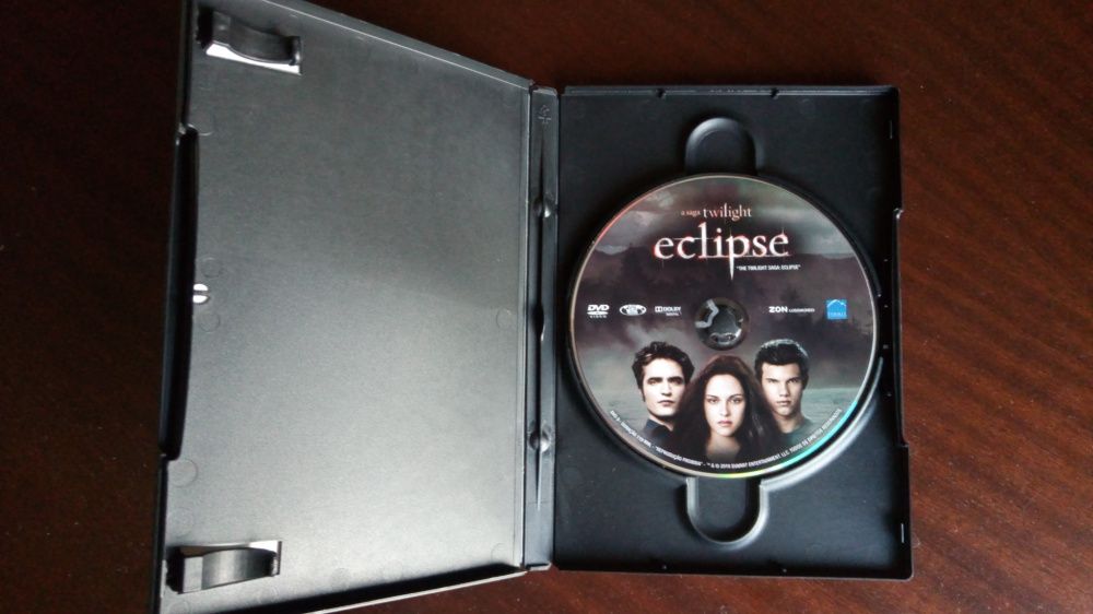 DVD's Crepúsculo, Eclipse e Lua Nova da Saga Twilight