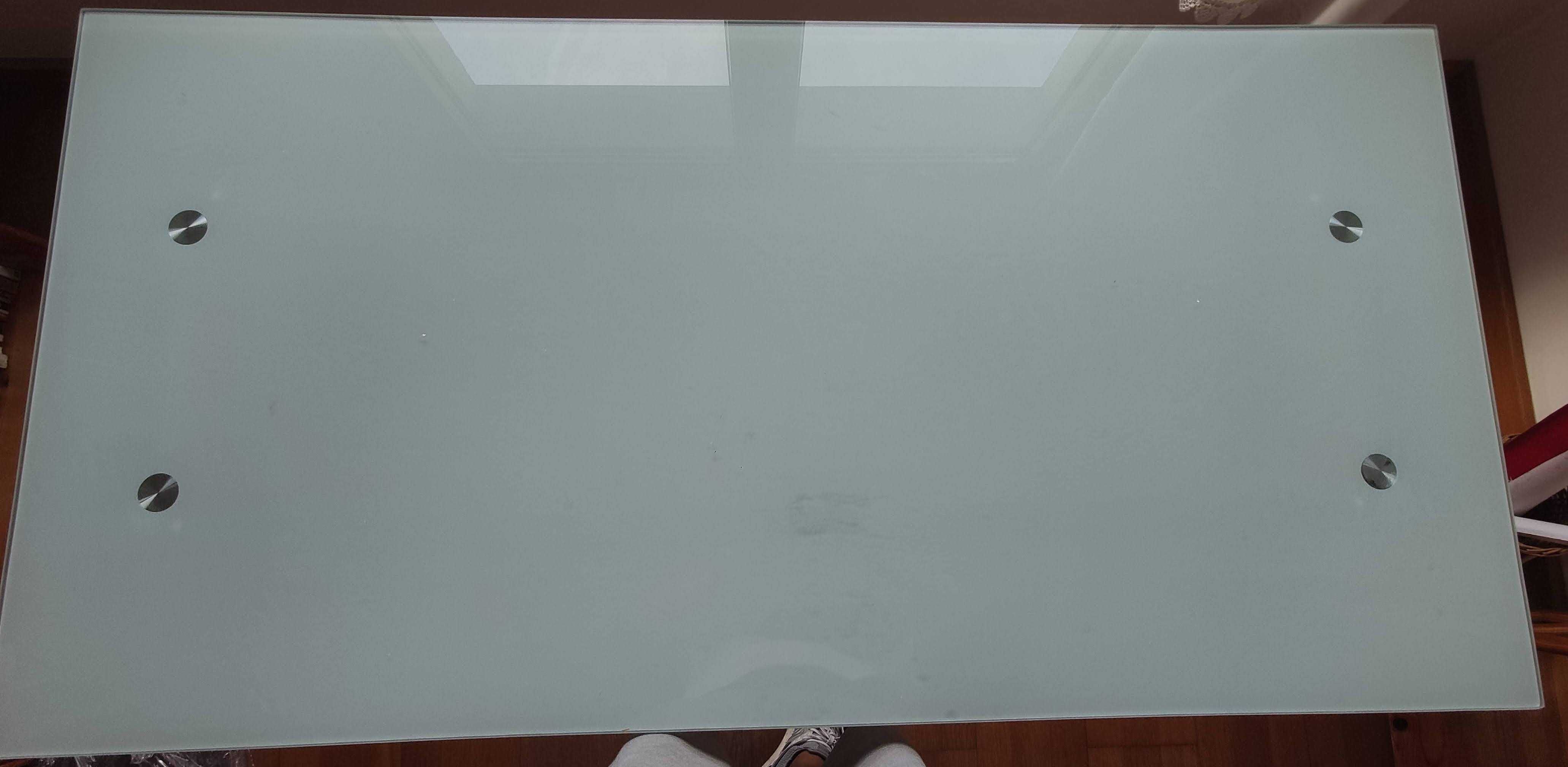 mesa escritório ikea galiant de vidro temperado