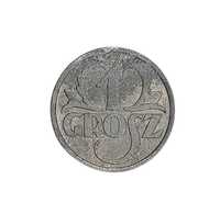 Stara moneta kolekcjonerska 1 grosz 1939 cynk Polska