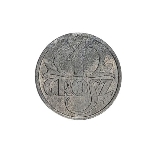 Stara moneta kolekcjonerska 1 grosz 1939 cynk Polska