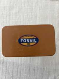 Pudełko zegarek oryginalne Fossil metal ew zamiana akwarium