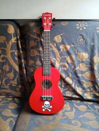 Ukulele czerwone tiare