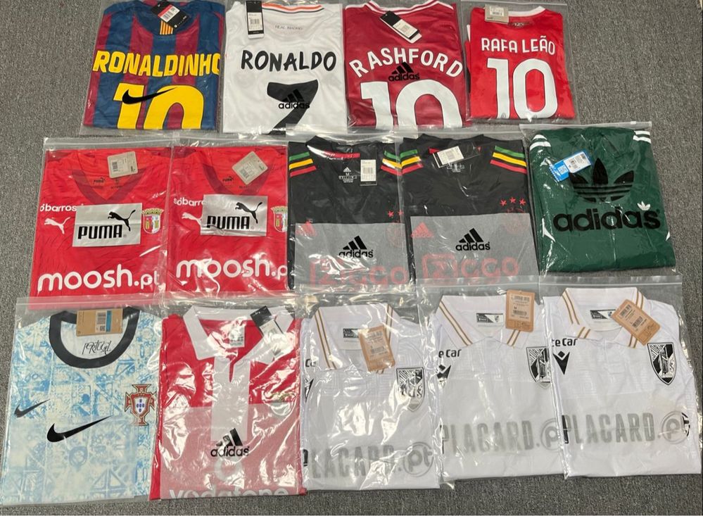Camisolas futebol