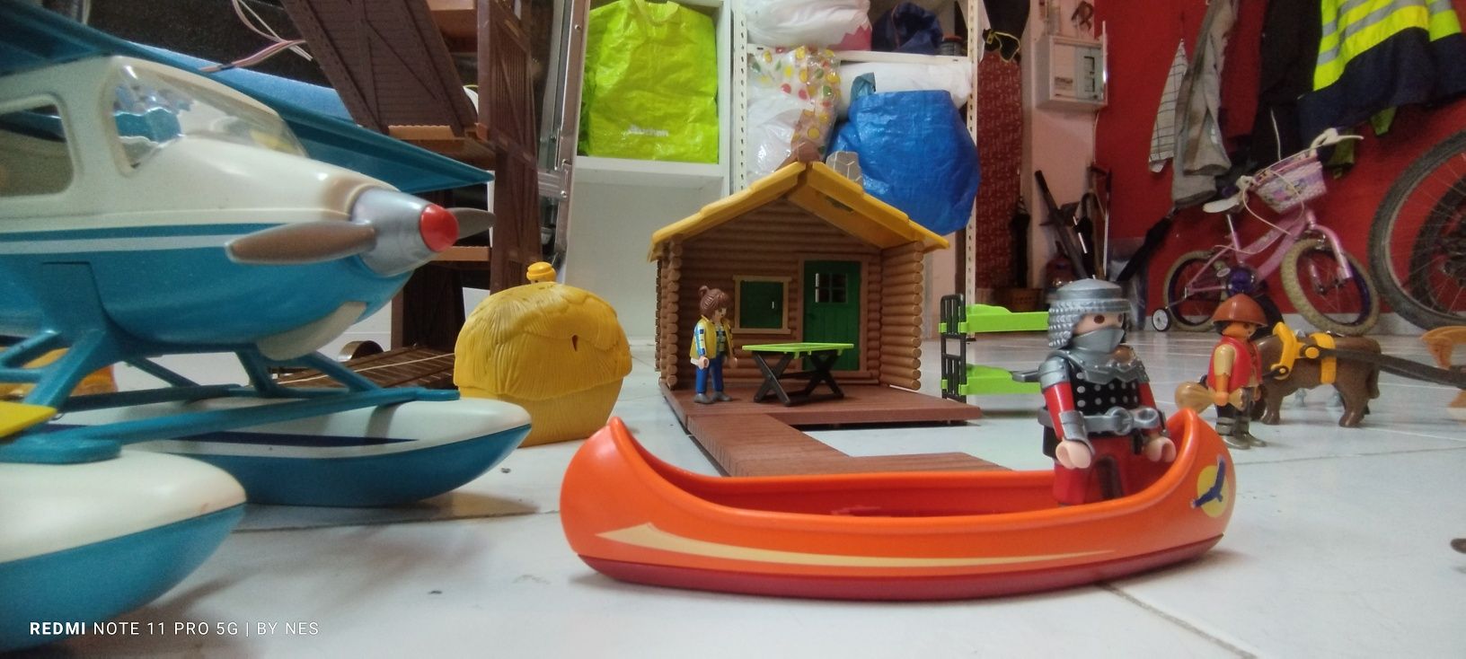 Playmobil cabana e avião