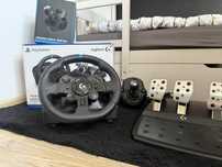 Logitech G923 + shifter PS4/PS5 W dobrym stanie