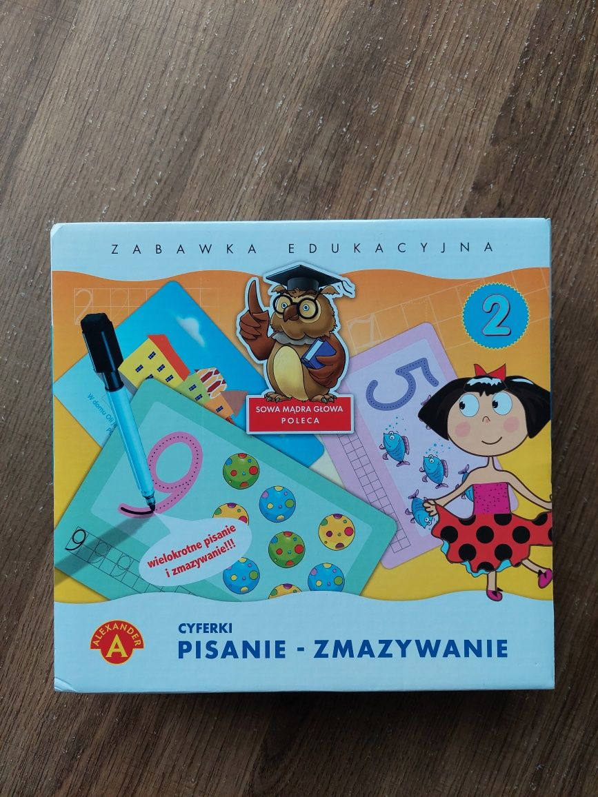 Cyferki Pisanie Zmazywanie 5+