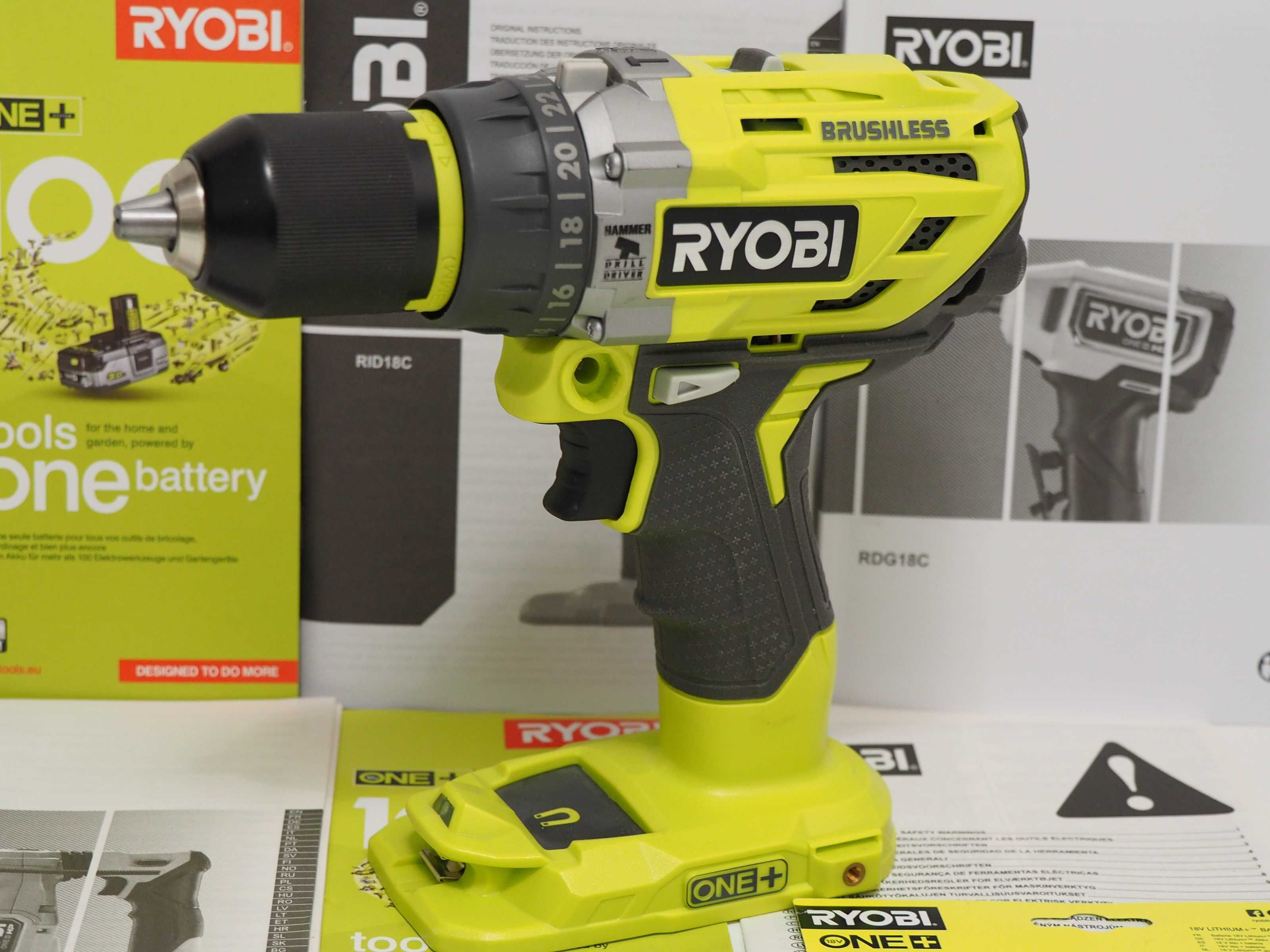 RYOBI R18 PD7 wkretarka z udarem Moc-85Nm bezszczotkowa