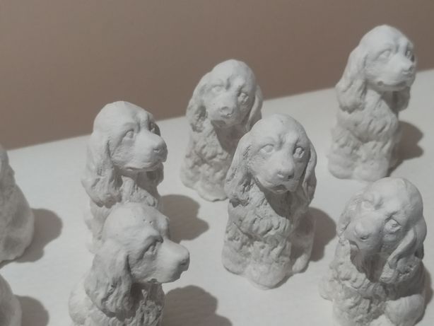 Pies Spaniel figura z gipsu 20 sztuk