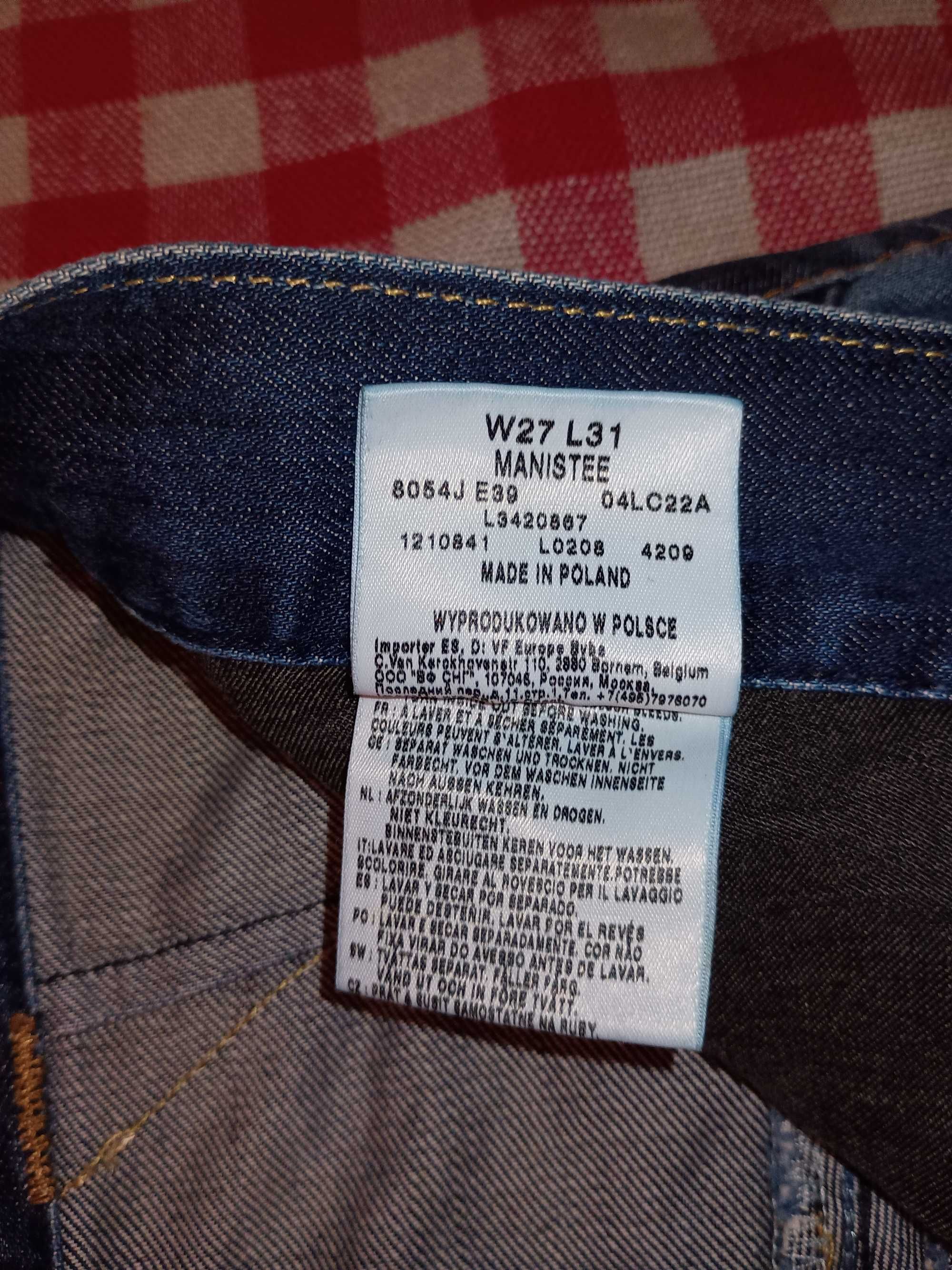 Spodnie damskie jeans LEE Manistee W27 L31