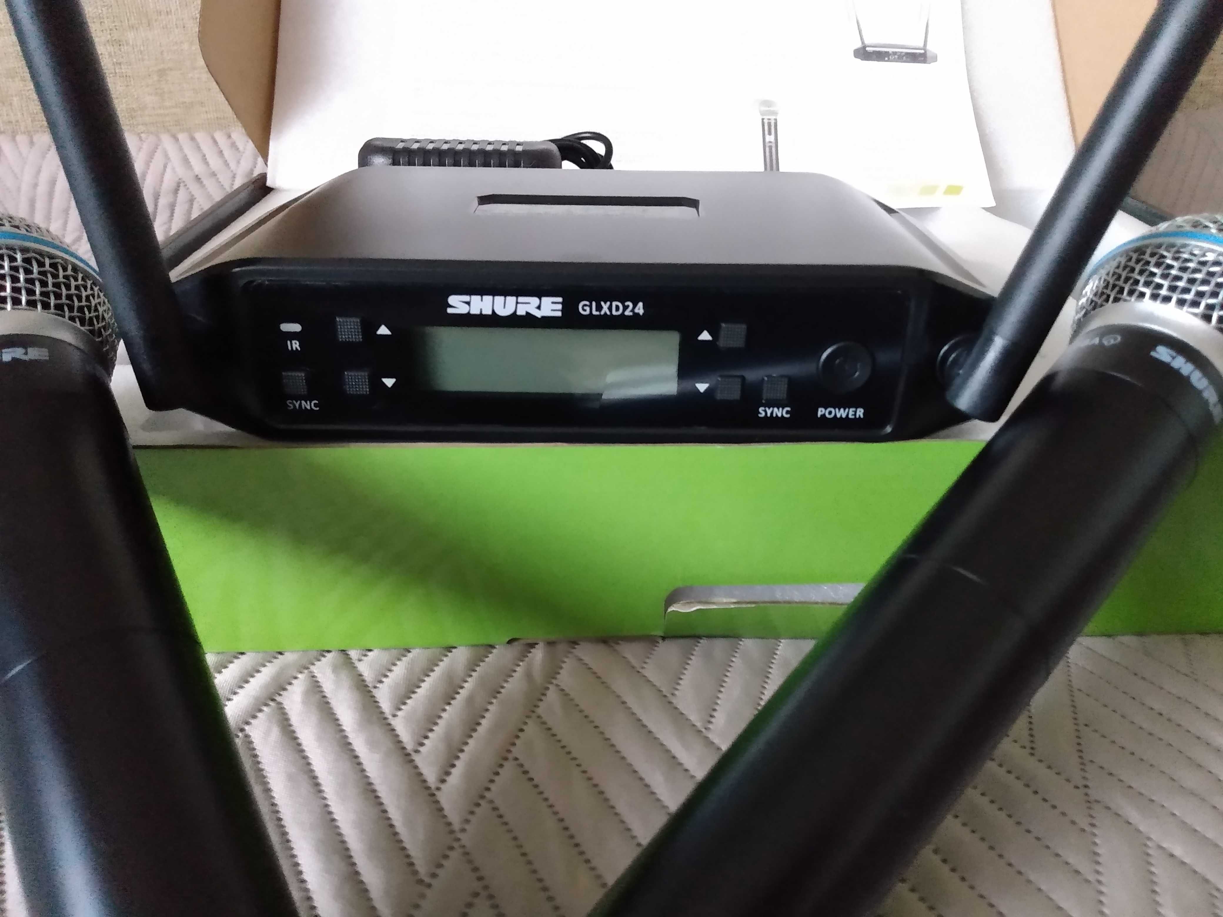 sprzedam zestaw mikrofonów bezprzewodowych SHURE GLXD4 - NOWY