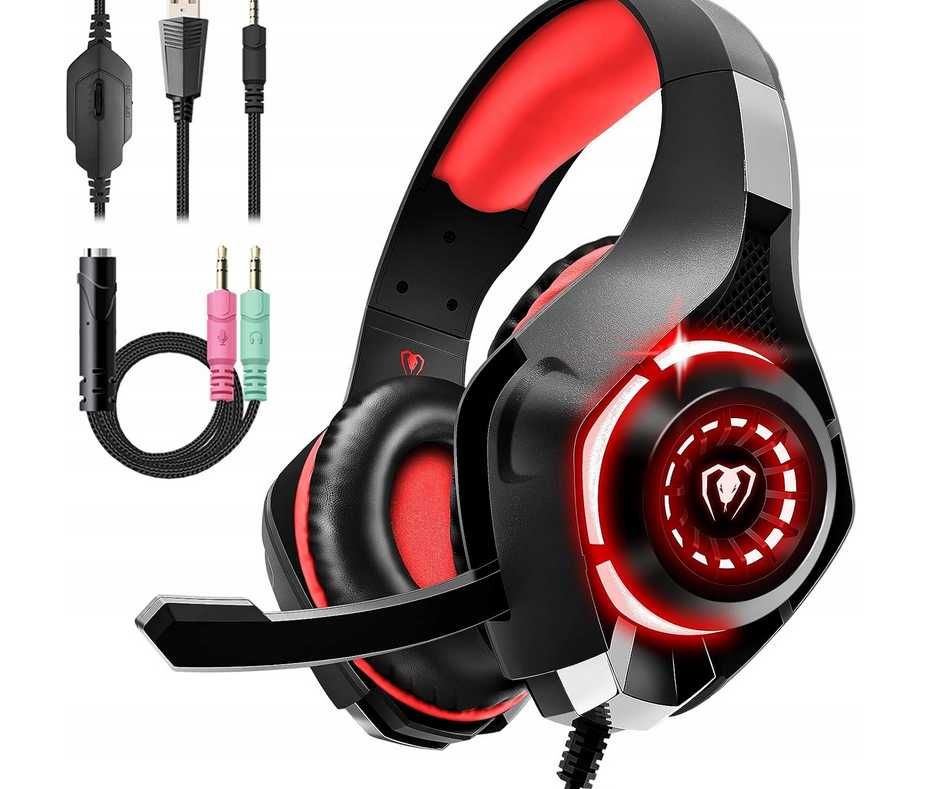 Słuchawki gamingowe Tatybo z mikrofonem, ANC, PS4 PS5 PC Switch