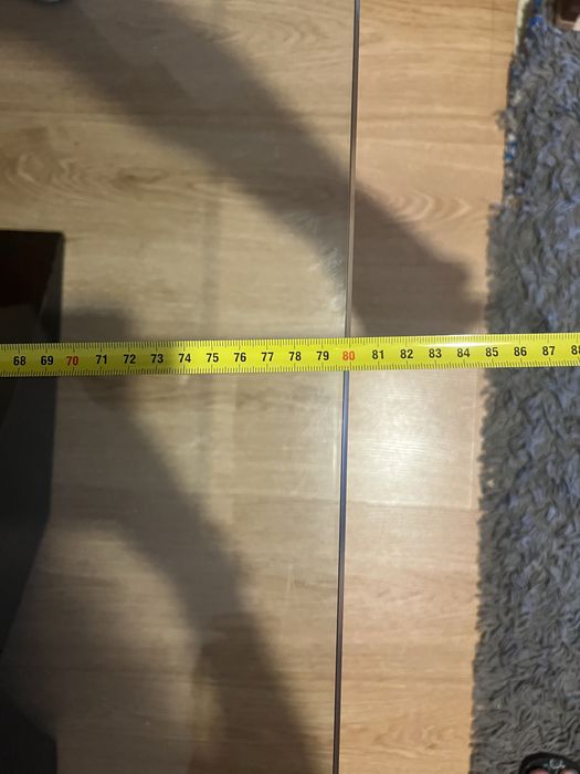 Mesa de centro com vidro temperado