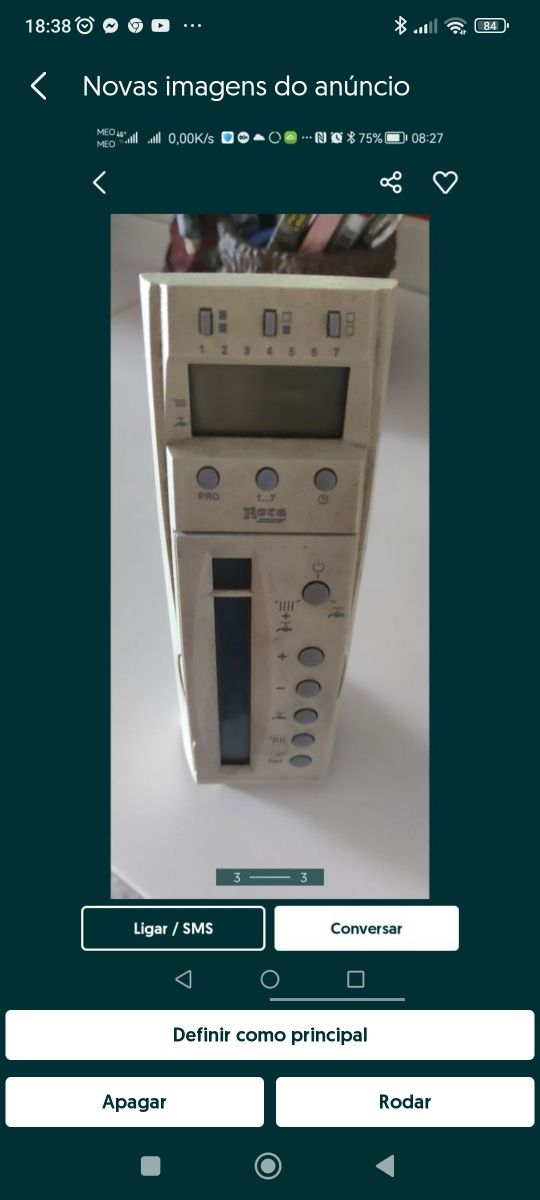 Termostatos controladores de temperatura sem fios para máquinas caldei