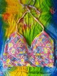 Top ażurowy szydełkowyszydełkowy hippie boho S-M