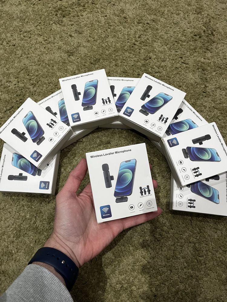 Microfone Wireless Para iPhone/ Android / Lightning/ Usb-c