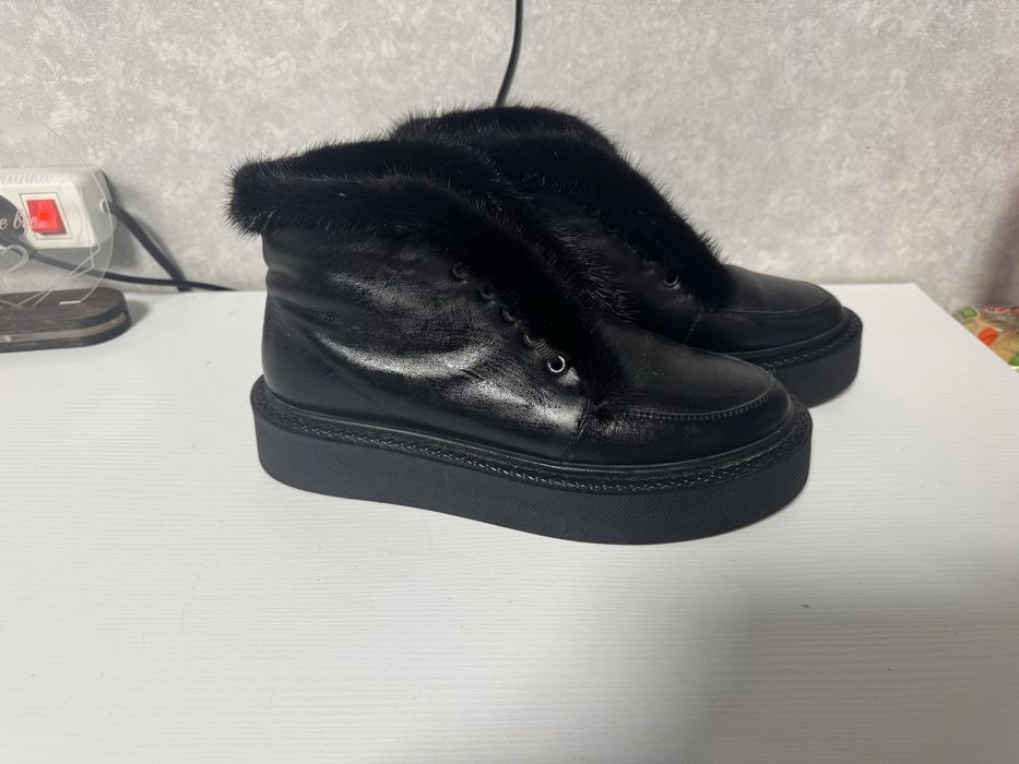 Зимові лофери з хутром норки