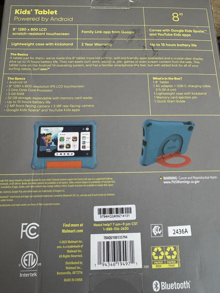 Планшет Ігровий Onn Surf 3/32Gb 8,10 2024