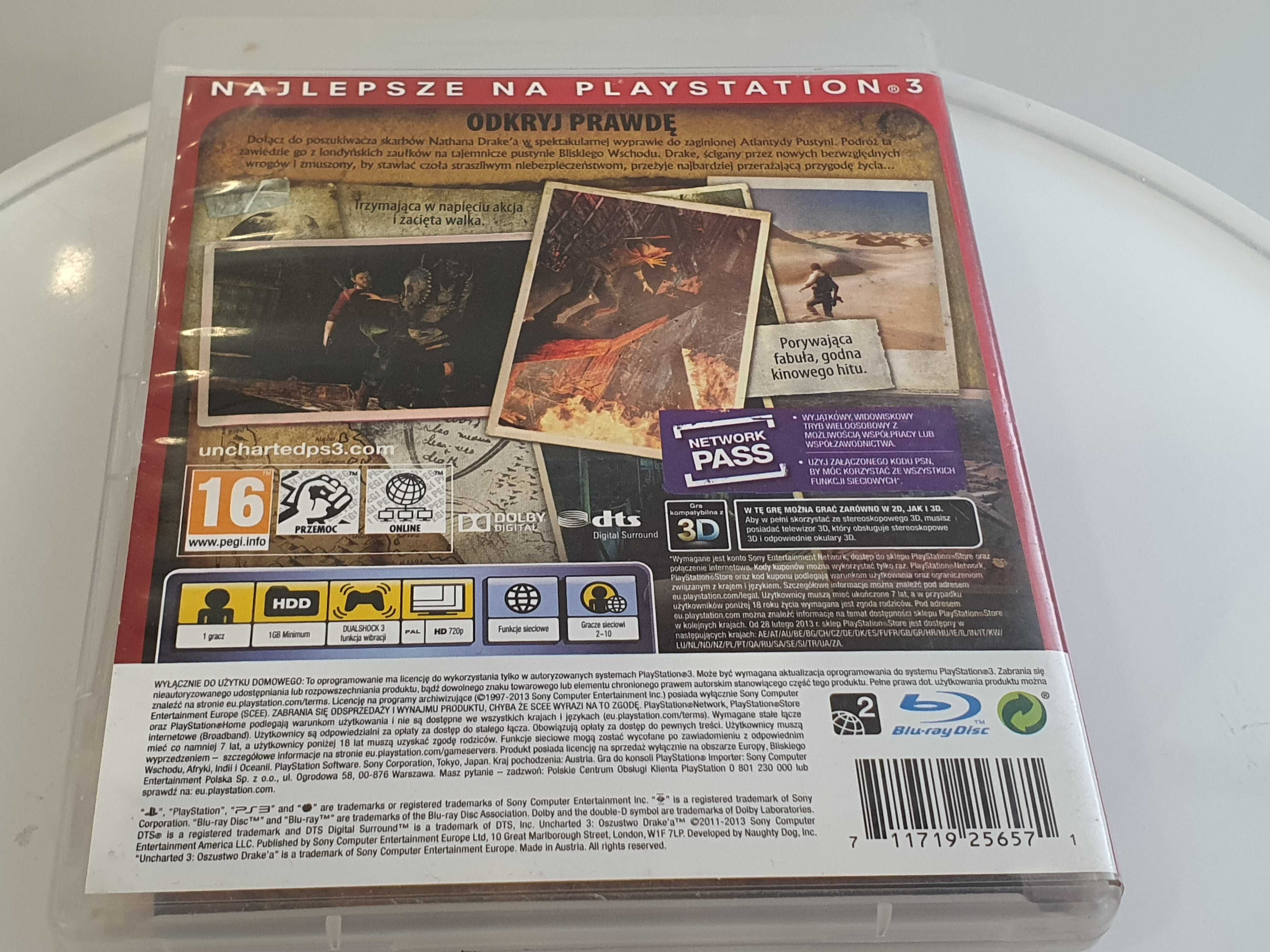 Uncharted 3 Oszustwo Drake PL Dubbing PL PS3 Sklep Zamiana