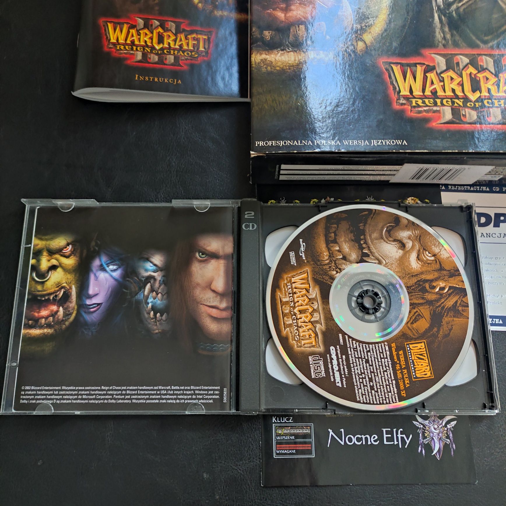 Warcraft 3 Reign of Chaos Rządy Chaosu PL big box