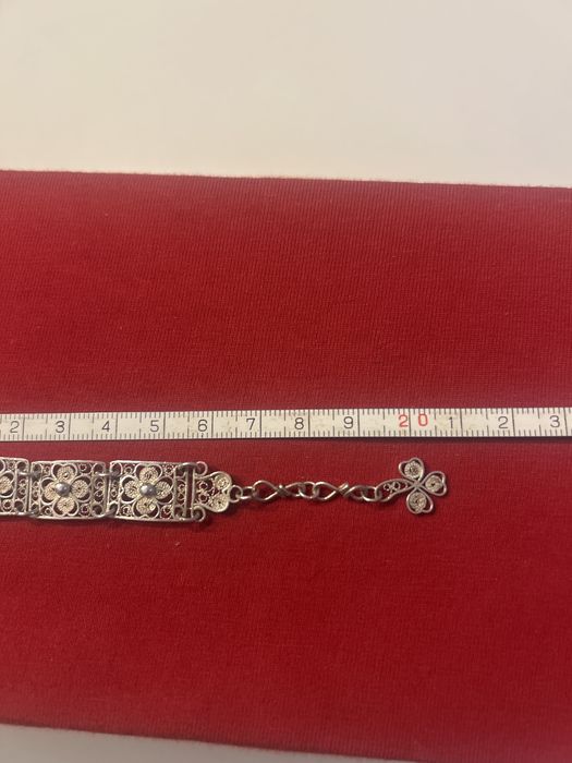 Filigranowa bransoleta srebrna