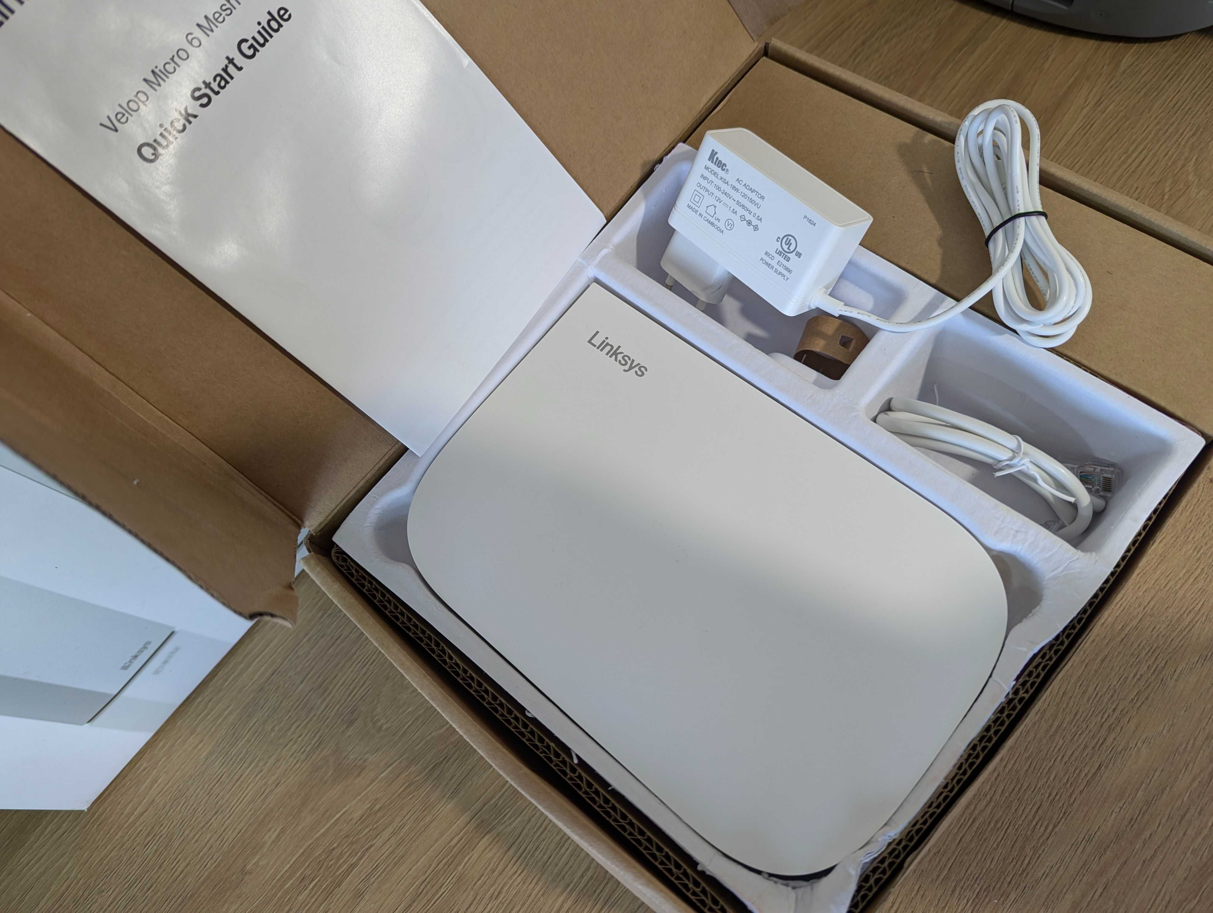 Роутер Mesh система Linksys Velop Micro 6 WiFi6 AX3000 WAN 2,5 Г/с