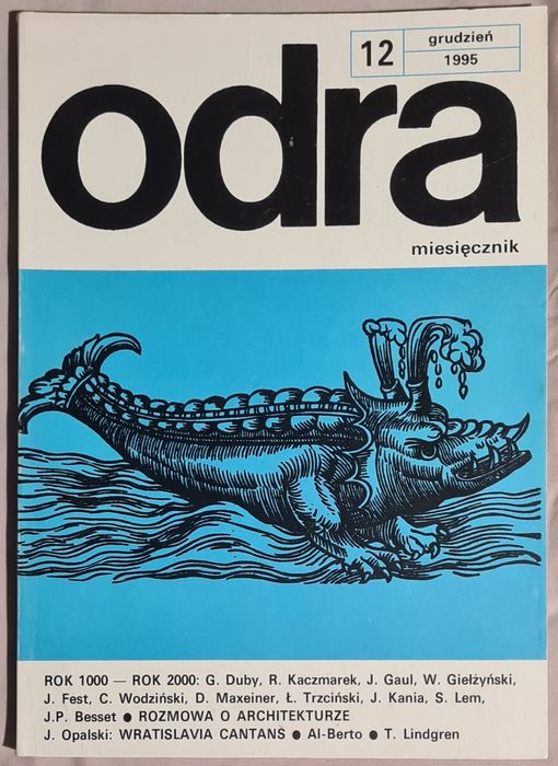 Miesięcznik Odra, grudzień 1995, Duby, Giełżyński, Kozioł, Lem