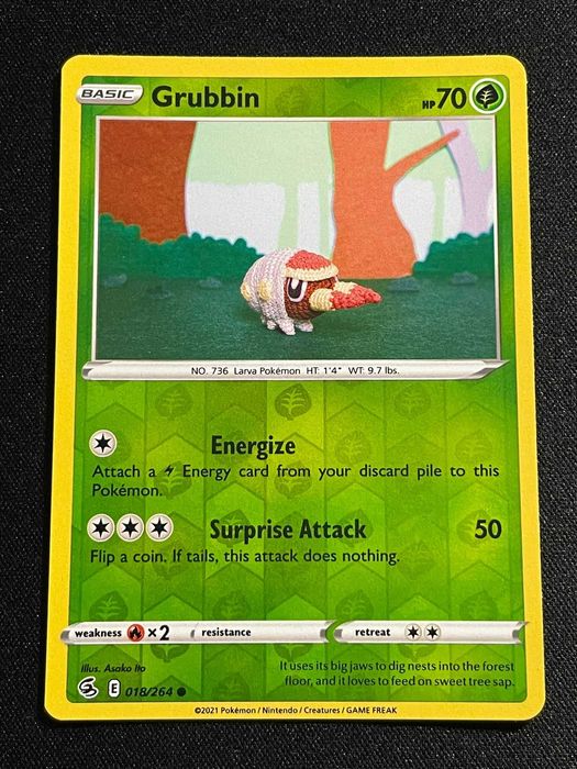 Carta Pokémon Grubbin 18/264 Fusion Strike