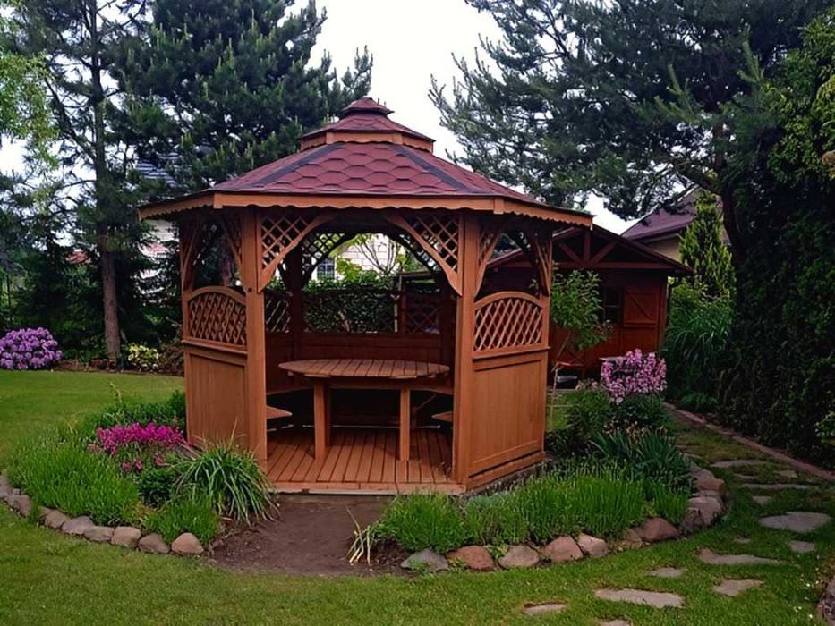 ALTANA 4 3,2m Półokrągłe Kratki Impregnowana +Gont Podłoga Producent