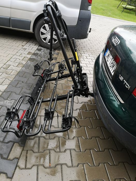 Bagażnik uchwyt rowerowy na 4 rowery uchylny na hak
