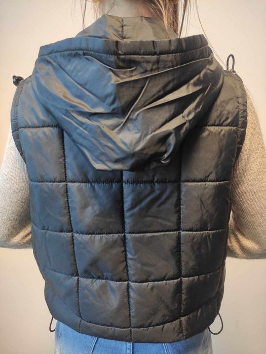 Kamizelka z kapturem czarna rozmiar S Ikar