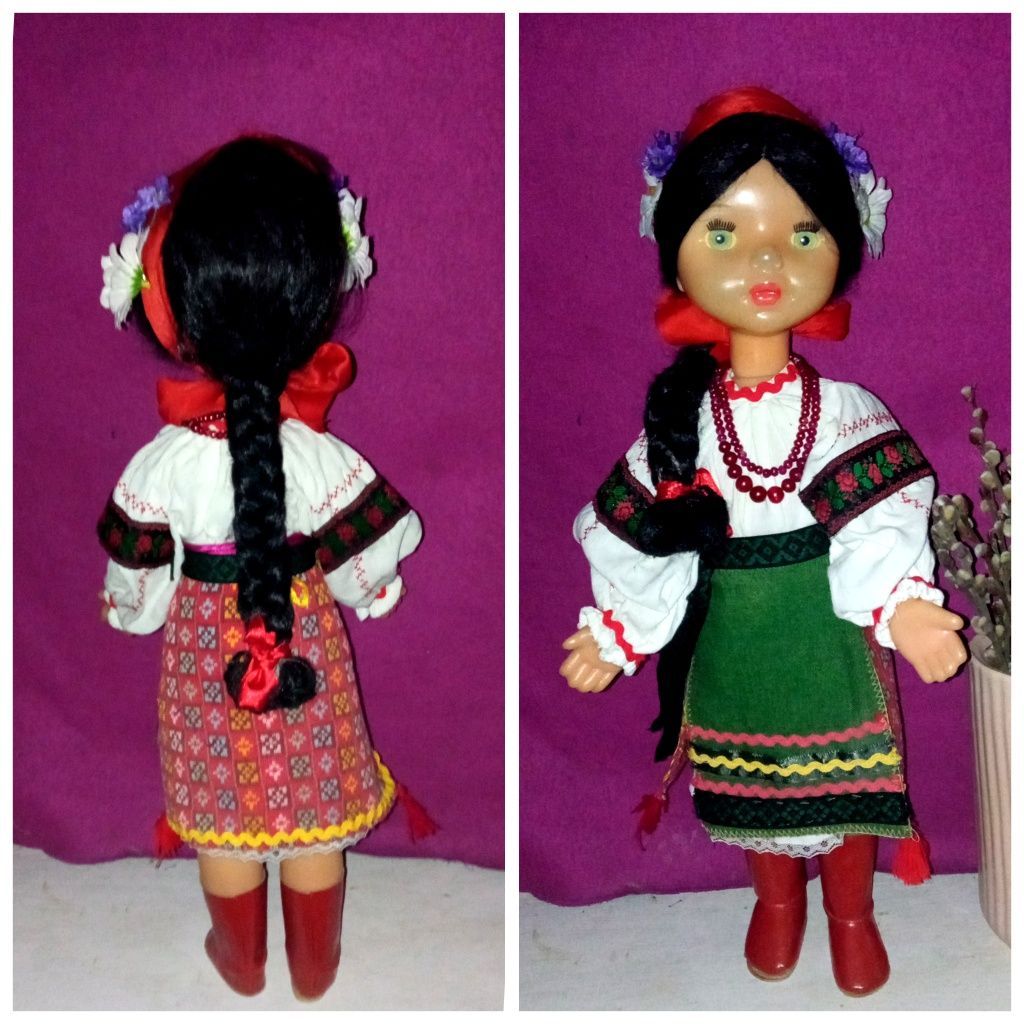Лялька Українка.  Кукла СССР. Украинка. Паричкова. 50 см