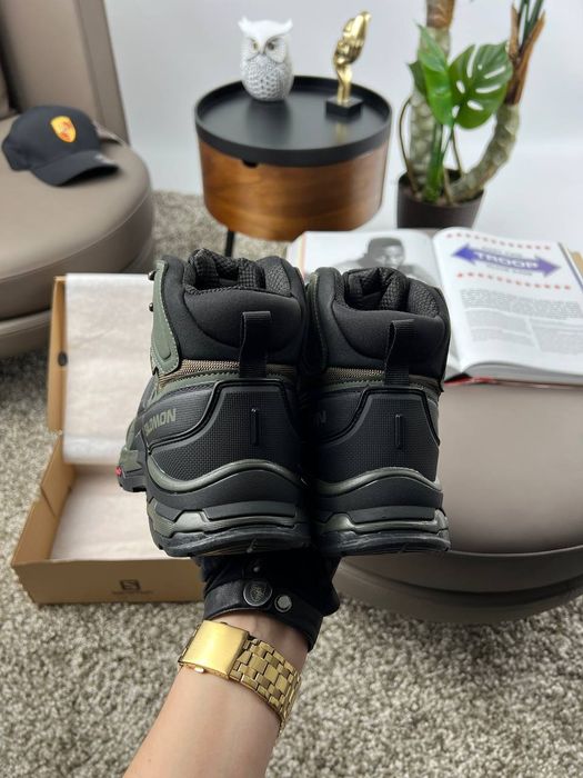 Мужские зимние кроссовки Salomon Quest 4 Gore-Tex Khaki 41-46 р