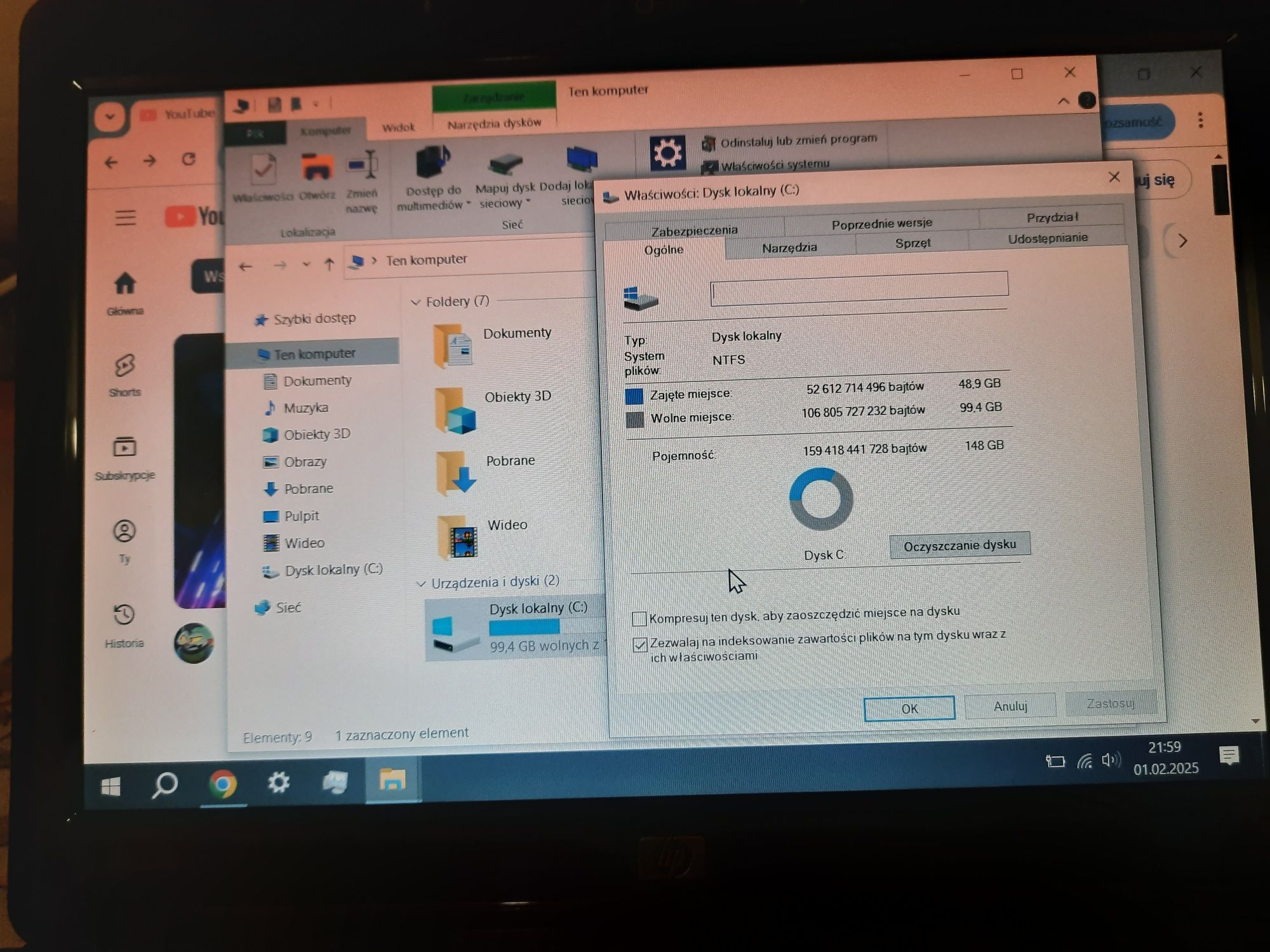 Laptop Hp Compaq 2230s  4GB RAM DDR2  148GB HDD