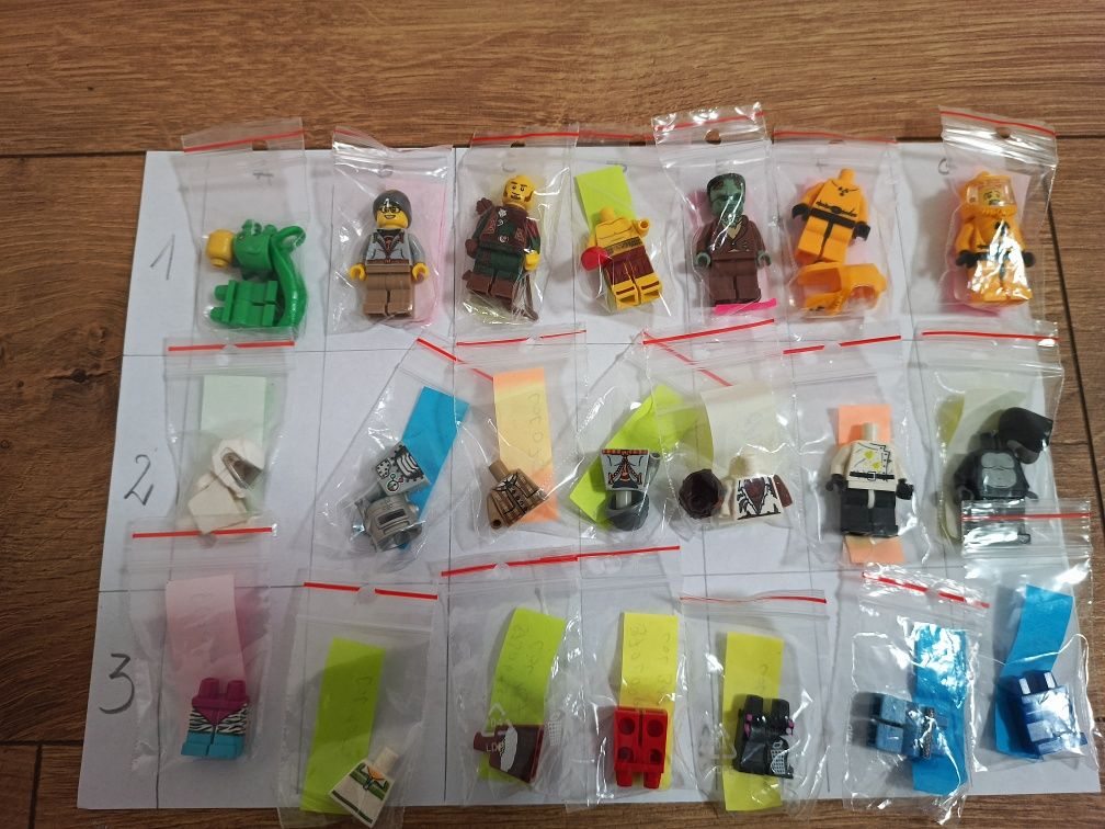 Lego minifigurki z różnych serii