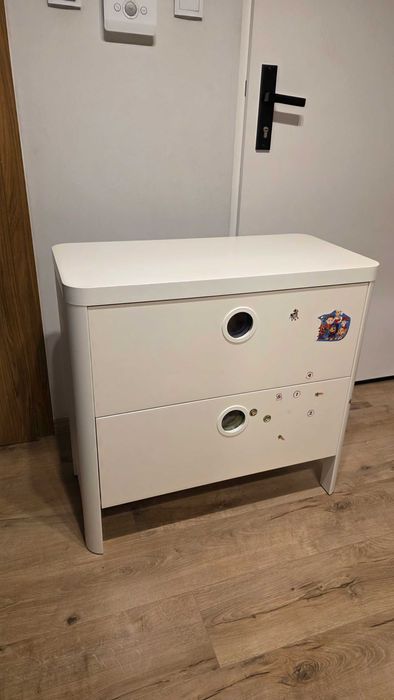 Komoda dziecięca biała IKEA do kompletu z szafą