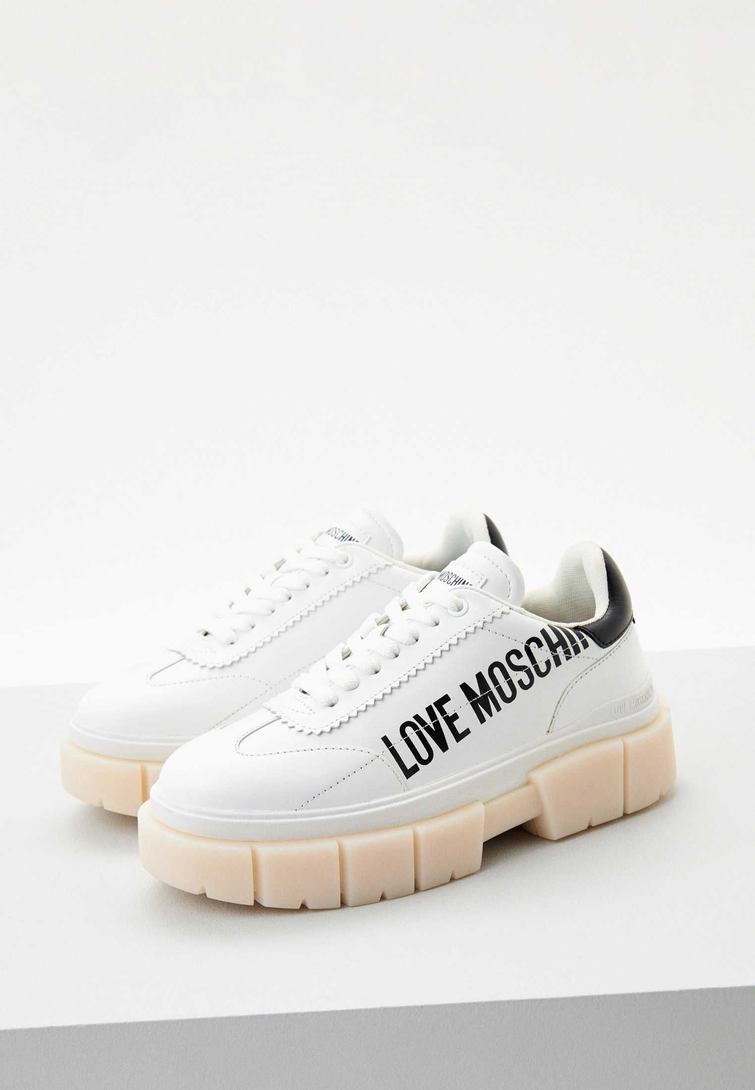 Брендовые кожаные кроссовки Love Moschino Sneakerd Belove 65