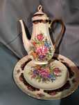 Conjunto louça decorativa casca fina marca limoges