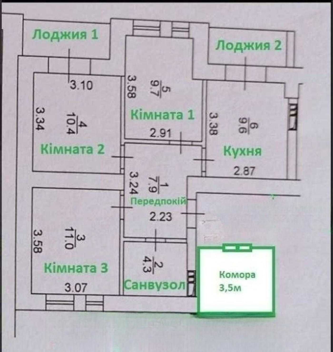 ТОП ПРОПОЗИЦІЯ! 3к квартира в ЖК "Європейка"