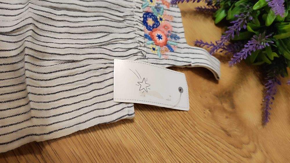 NOWY! Rampers dziewczęcy Little Ones-F&F-r.68 - w paseczki