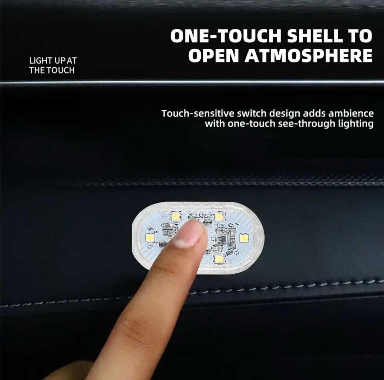Світильник автомобільний світлодіодний з USB зарядкою