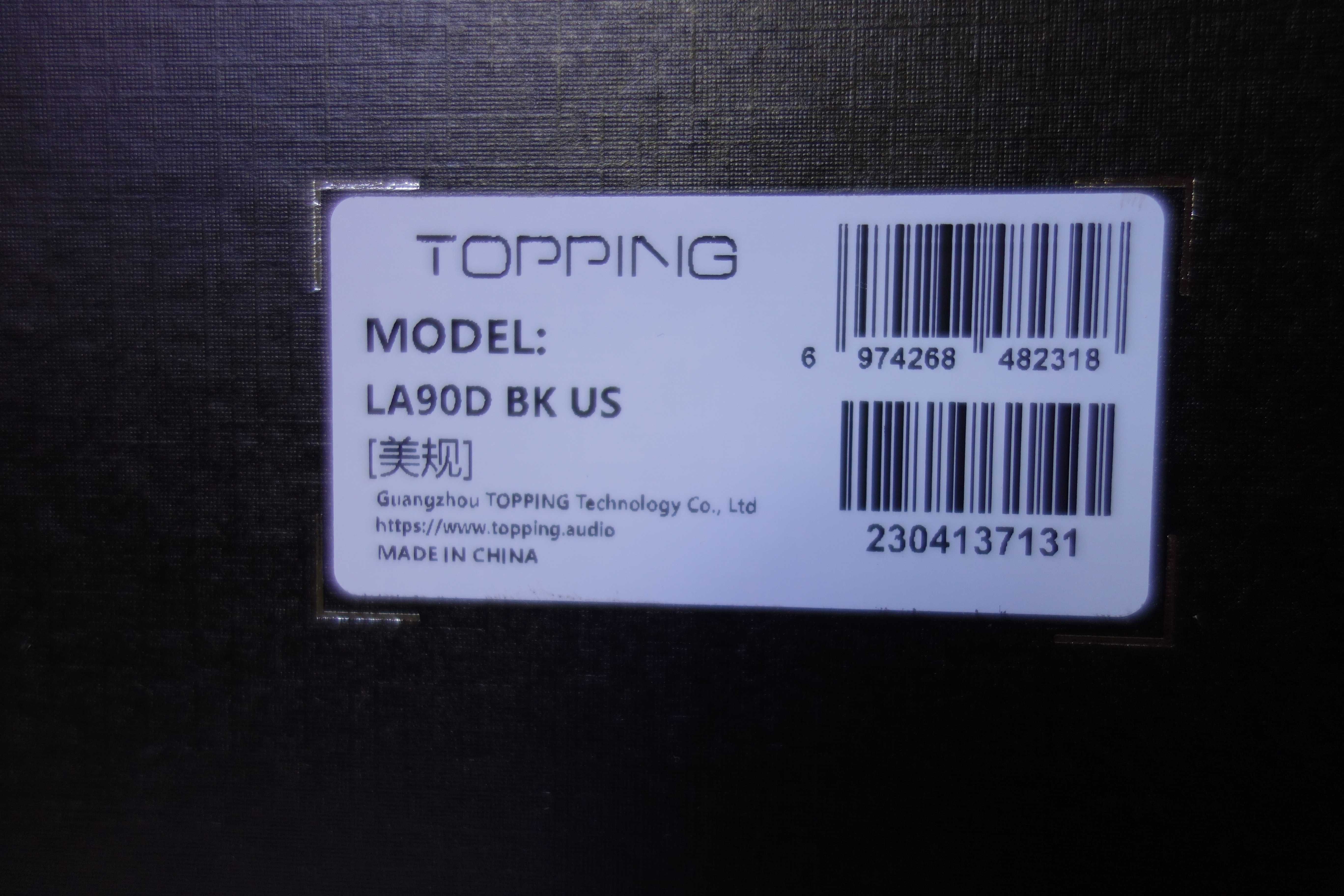 Wzmacniacz / końc. mocy  TOPPING LA 90Discrete  2x120W - NOKAUT !!!