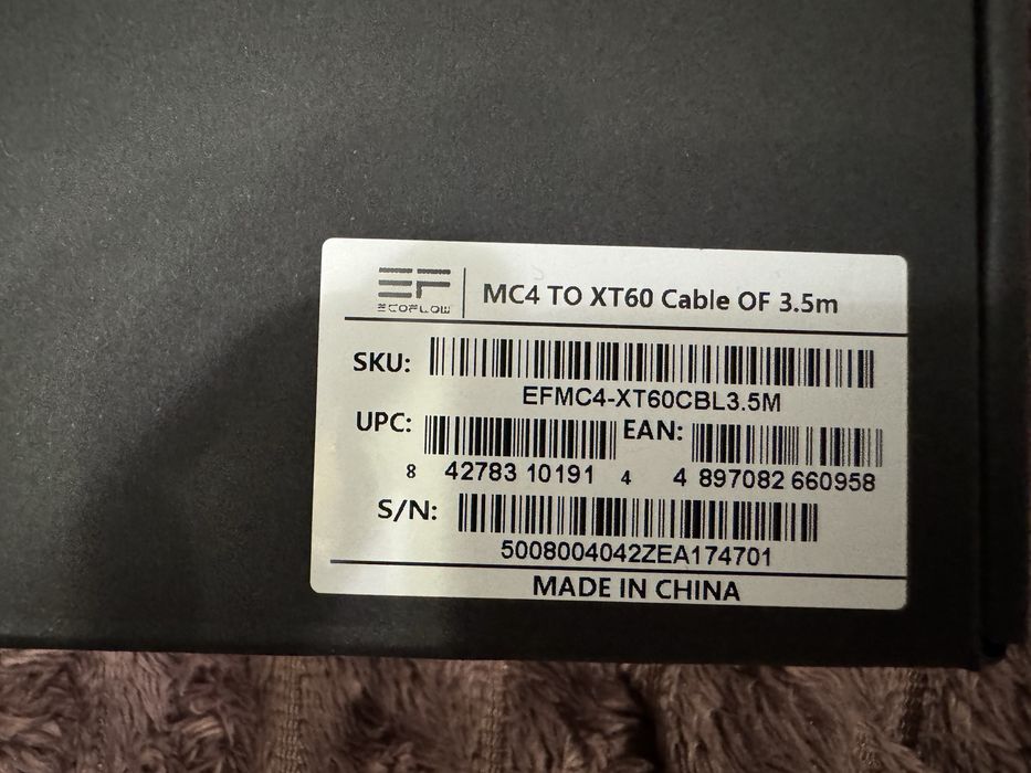 Кабель EcoFlow MC4 to XT60 3.5m