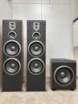 Zestaw stereo + centrum + subwoofer JBL seria ES