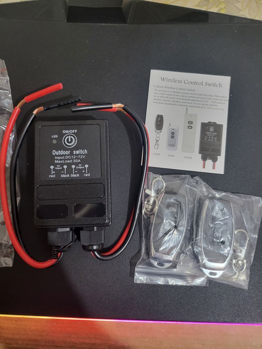 Реле електичне на пульті для воріт 12-72B 30А
Вхід 12-72В