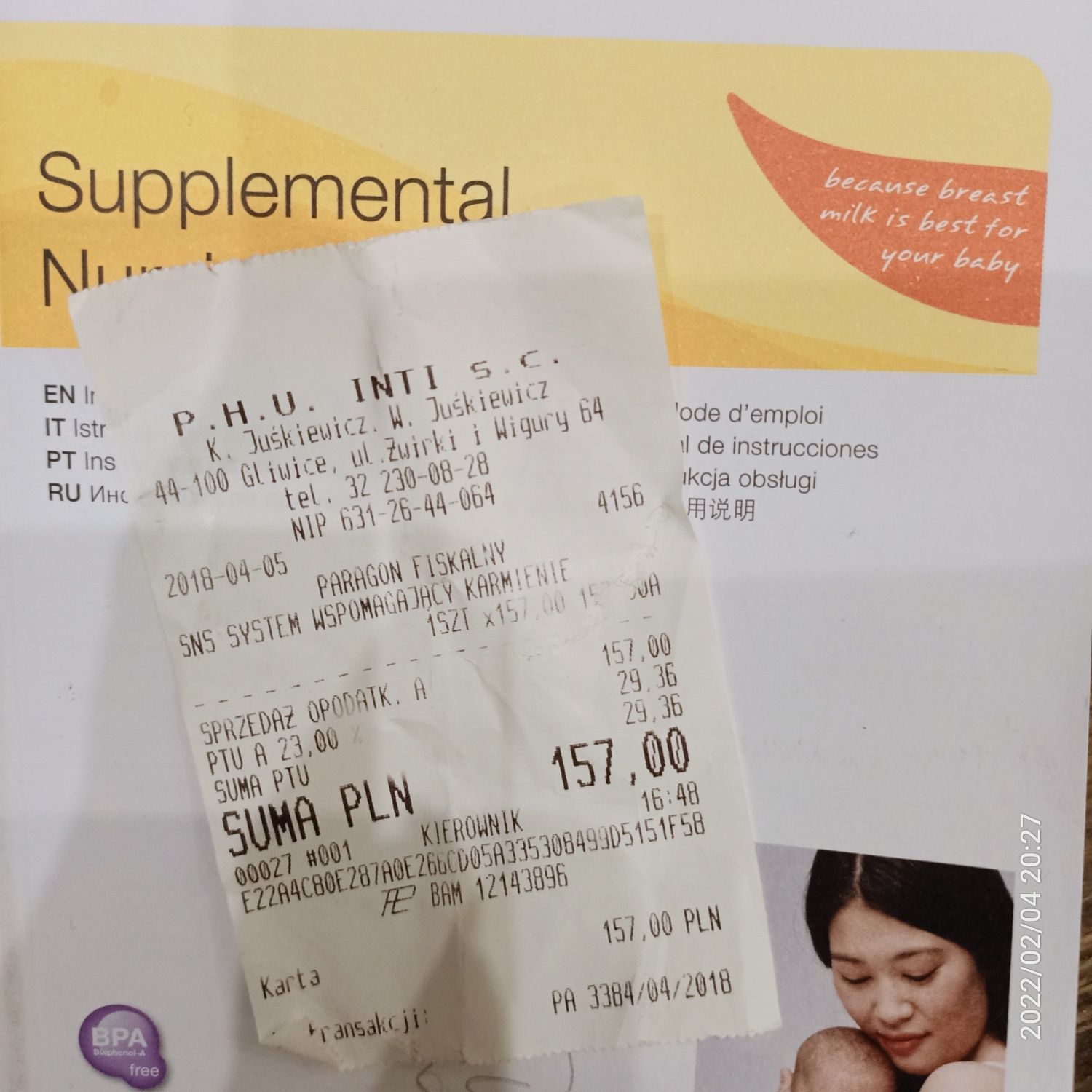 Medela sns system wspomagający karmienie + magiczna buteleczka