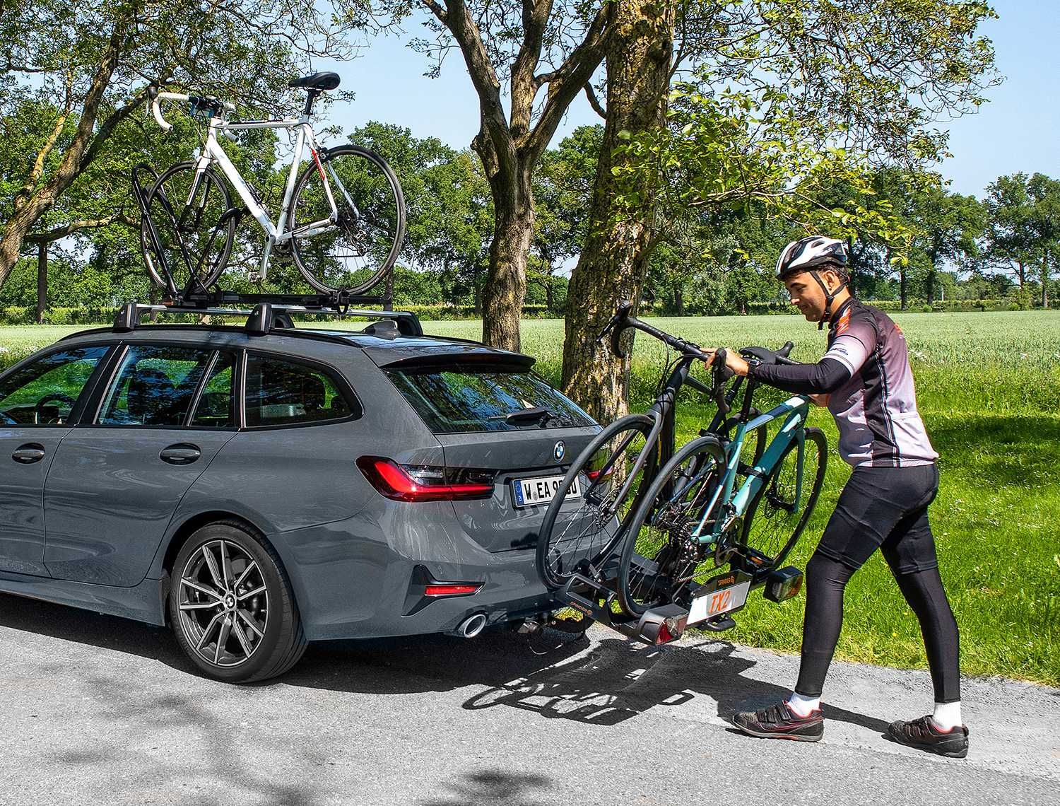 Bagażnik SPINDER SX2 TX2 na2+1 rowery Ebike uchył na hak jak Epos