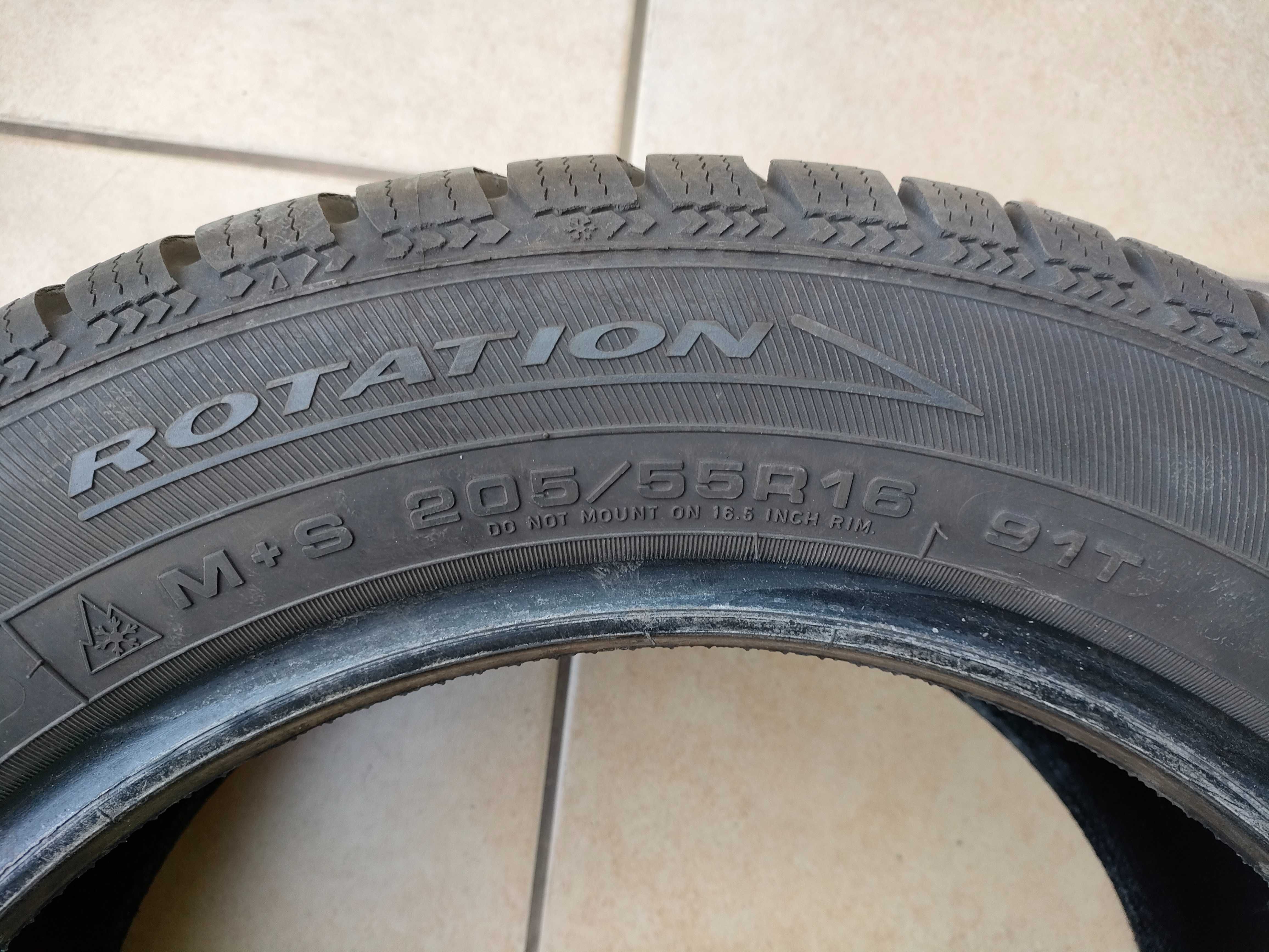 Opony zimowe Dębica Frigo 2 205/55R16 stan idealny, bieżnik 7,7-7,5 mm