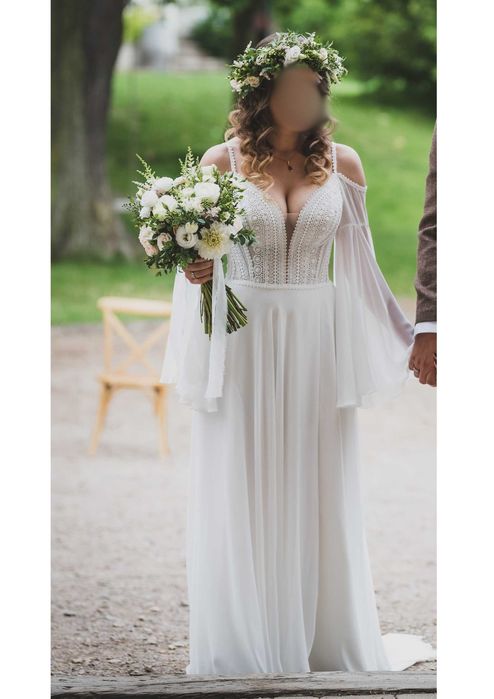 Suknia ślubna BOHO / rustykalna